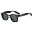 Ins Popular Women Square Sunglasses Men Vintage Rivets Punk Female GREEN Shades UV400 Fashion Male Sun Glasses