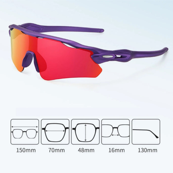 Gafas de sol de ciclismo para hombre, bloqueo UV, a prueba de viento, gafas de maratón, escalada, gafas deportivas para actividades al aire libre