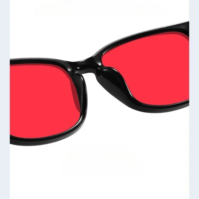 Classic Red Lens Blue Light Blocking Glasses Square Men Better Sleep Anti Bluelight Filter Orange Women UV400 Eyeglasses
