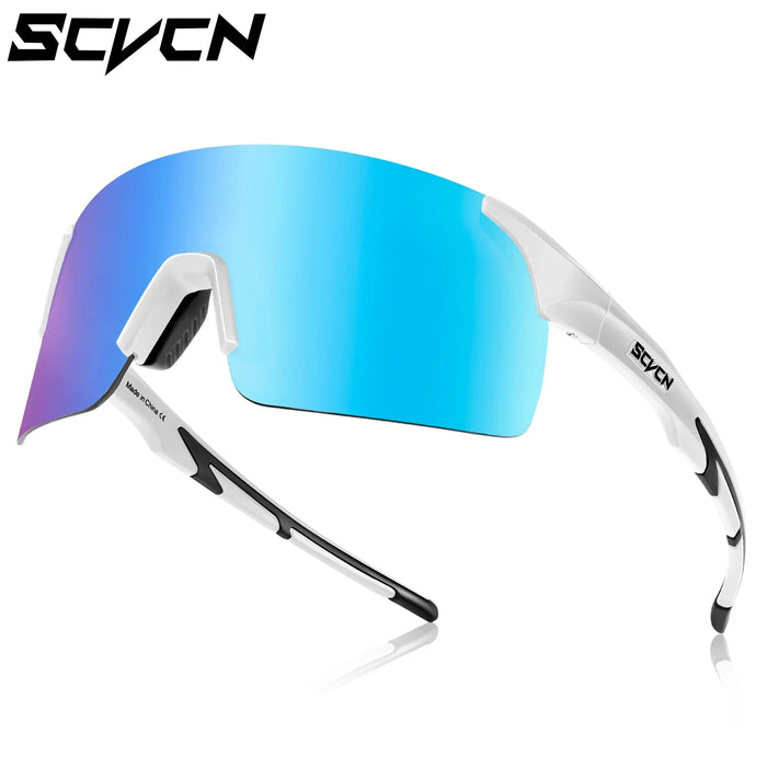 SCVCN New HD Cycling Sunglasses Sports Running Glasses Men's Women Mountain Bicycle Glasses Outdoor UV400 Bike Eyewear
