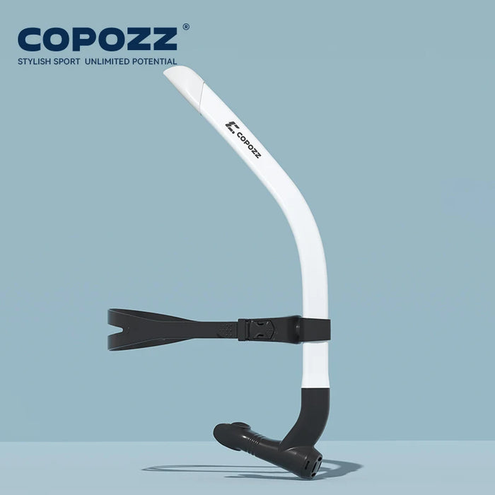 COPOZZ Front Head Swimming Training Snorkel Silicone Mouthpiece Junior Swimmers Full Dry Diving Equipment For Female Male Youth