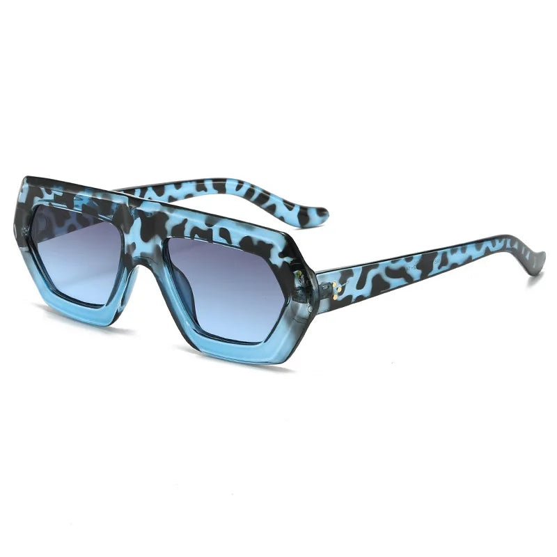 New Irregular Square Sunglasses Women Men Retro Shades Gradient Female Luxury Sun Glasses Fashion Oculos De Sol Feminino UV400