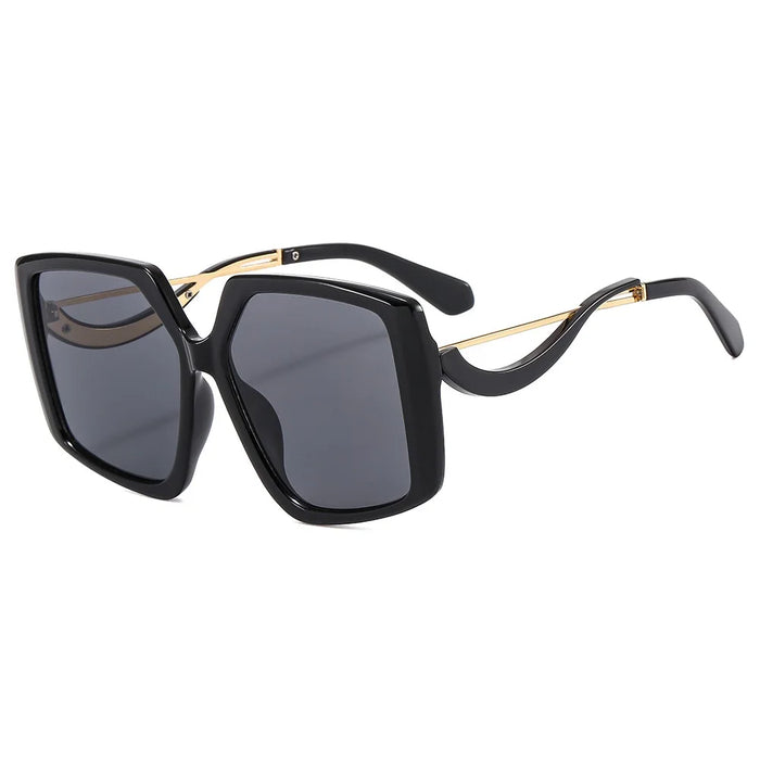 Fashion Irregular Square Sunglasses Women Brand Designer Metal Hinge Retro Eyewear Female Sun Glasses Shades UV400 Men Oculus