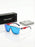 VIOLA MAG Fashion Color Film Square Glasses, Integrated Design, Fashionable for Daily Leisure Outing, Comes with Glasses Bag