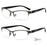 BEGREAT High Quality Anti-Blue Light Presbyopic Glasses Far Sight Flexible Metal Half-frame Glasses Business Reading Eyeglasses