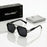 VIOLA MAG Retro Square Double Bridge Fashion Glasses, Unisex, Stylish Large Frame Suitable for Driving, Outdoor and Daily Wear