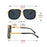 Gafas de sol de aviador VIOLA MAG de lujo retro con doble puente, gafas de piloto premium, gafas de diseñador de moda con terciopelo protector