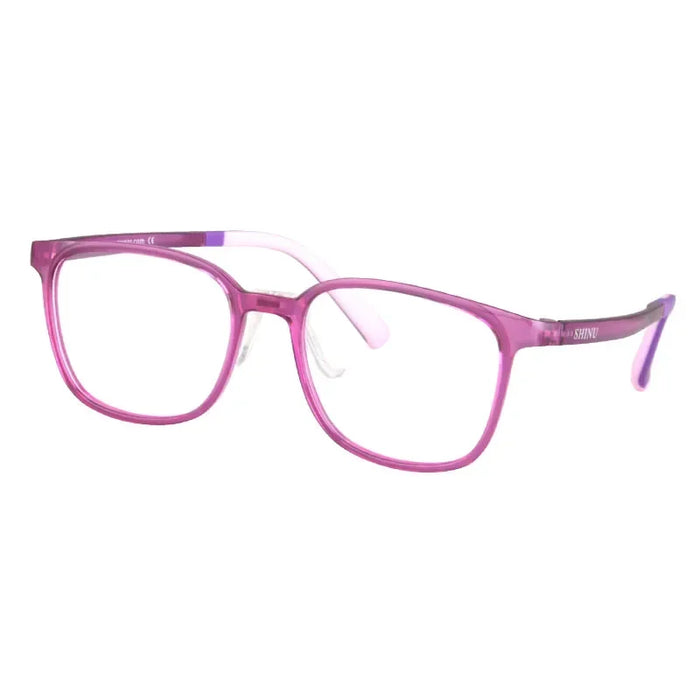 SHINU Lunettes pour enfants 2025 Monture en plastique PPSU Anti-lumière bleue Verres d'ordinateur Lunettes roses pour enfants Monture sans correction