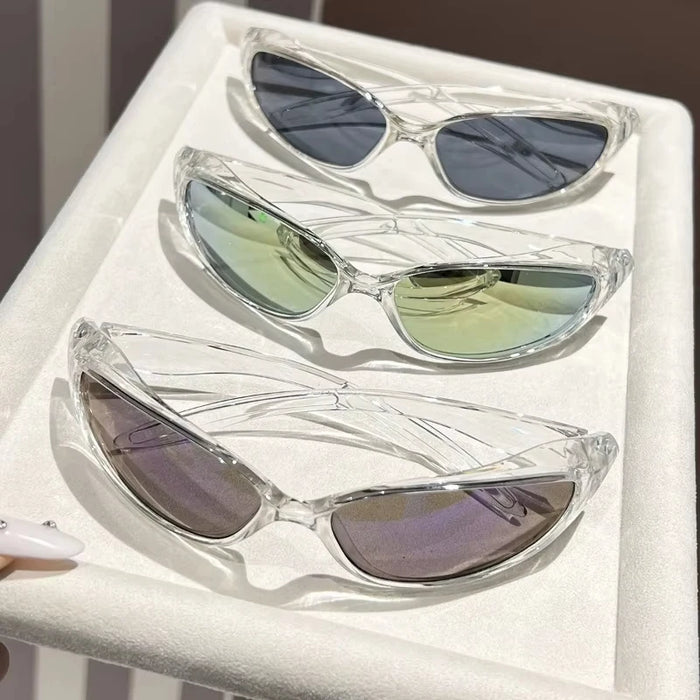 New Y2k Sunglasses For Men And Women Sports Cycling Glasses Women Trendy Street Photography Sunglasses Men Fashion Shades