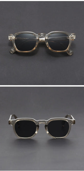 Retro Small Circular Sunglasses Men Punk Propionic Luxury Brand Design Sun Glasses Women Business Party Eyewear UV400
