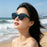 Lunettes de soleil tendance femme luxe 2026 Monture TR90 verres mode Protection UV400 avec étui à lunettes pour extérieur Lunettes de protection solaire