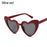 1PC Luxury Heart Shaped Sunglasses Big Frame Love Effect Sun Glasses Retro Women  lana del rey Eyewear UV400 Protection