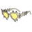 Cat Eye Sunglasses Women Men Y2K Sports Star Sun Glasses 2024 Luxury Brand Retro Punk 2000's Eyewear Shades UV400
