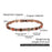 Vinterly Pure Copper Bracelet Magnetic Therapy 22cm Vintage Artificial Turquoise Benefits Chain Link Jewelry Blue Stones Magnets