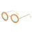 Retro Round Sunglasses Women INS Popular Style Fashionable Show Sun Glasses Unique Personality Outdoors Holiday Shades