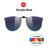 Gafas de sol de mujer VIVIBEE estilo ojo de gato degradadas con clip, gafas de sol polarizadas de gran tamaño para conducir de mujer, gafas moradas