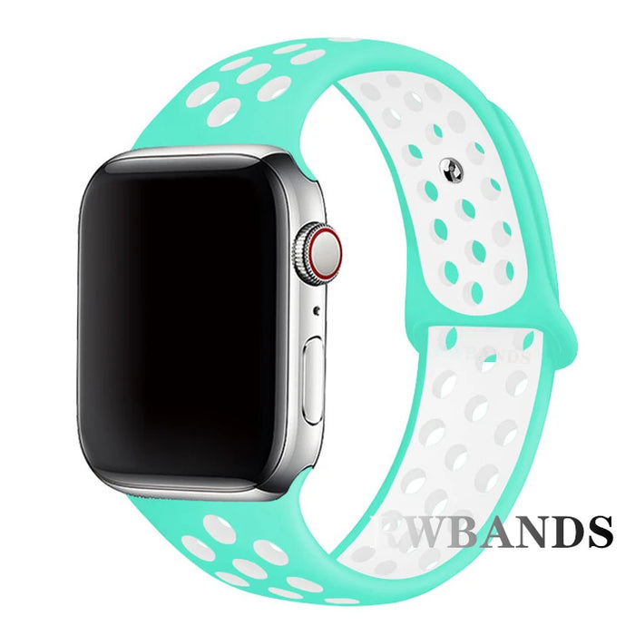 Sport Strap for Apple Watch Band 46mm 44mm 40mm 42-38-41mm 45mm Breathable Bracelet iWatch Series 10 9 8 7 6 SE 5 3 Ultra 2 49mm