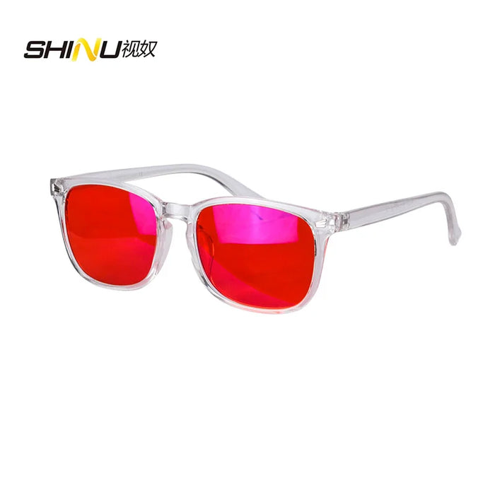 Red Lens 100% blue light Blocking Glasses, Orange Lens Anti fatigue Glasses Fashion Glasses Women Man Computer Gaming Glasses