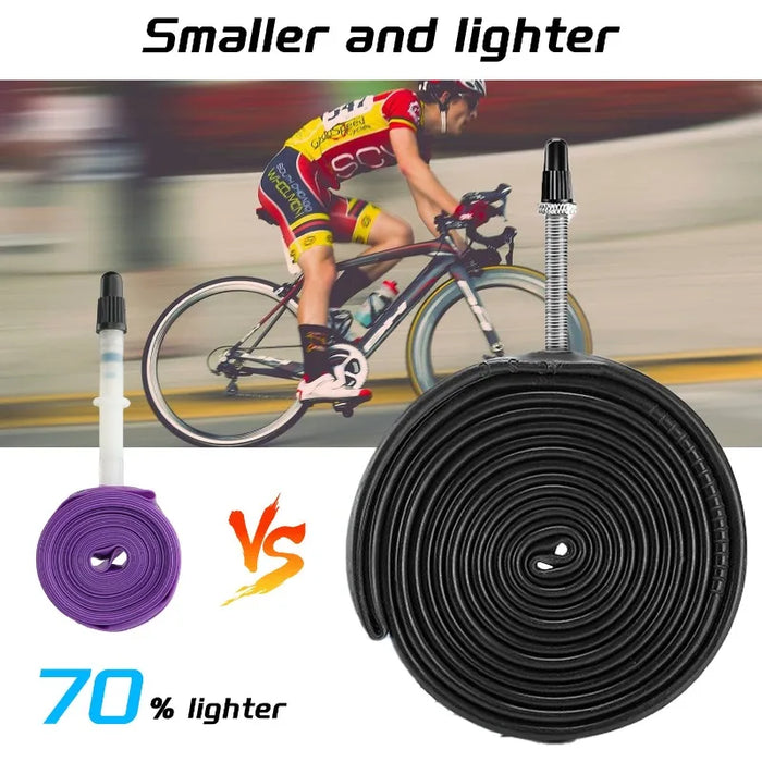 NPY Road Bicycle TPU Inner Tube 700x23C 25C 26C 27C 28C 30C 32C Cycling Bike Tires Camera Tyre 700C Pneu Aro French Valve