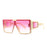 Gafas de sol con visera, máscara, para mujeres y hombres, de gran tamaño, a prueba de viento, estilo punk, montura cuadrada grande, gafas deportivas UV400 Oculos