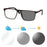 SHINU Lunettes de Lecture Progressives Multifocales Hommes Presbytie Hypermétropie Lunettes Multifocales Avec Ordonnance Lentille CR39
