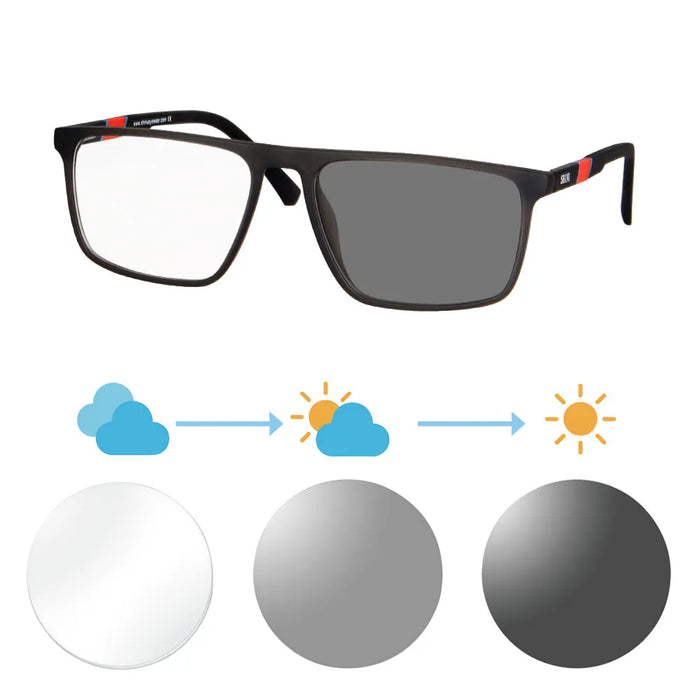 SHINU Lunettes de Lecture Progressives Multifocales Hommes Presbytie Hypermétropie Lunettes Multifocales Avec Ordonnance Lentille CR39