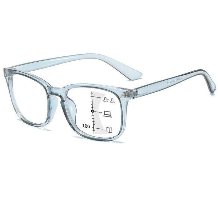 Lunettes de Lecture Multifocales Progressives Anti-Lumière Bleue à Zoom Automatique Intelligent Double Vision pour Hommes et Femmes