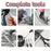 62 Piece Multifunctional Portable Home Repair Tool Kit with Hammer Pliers Wrench Screws Ideal DIY Gift for Men Women Fathers Day