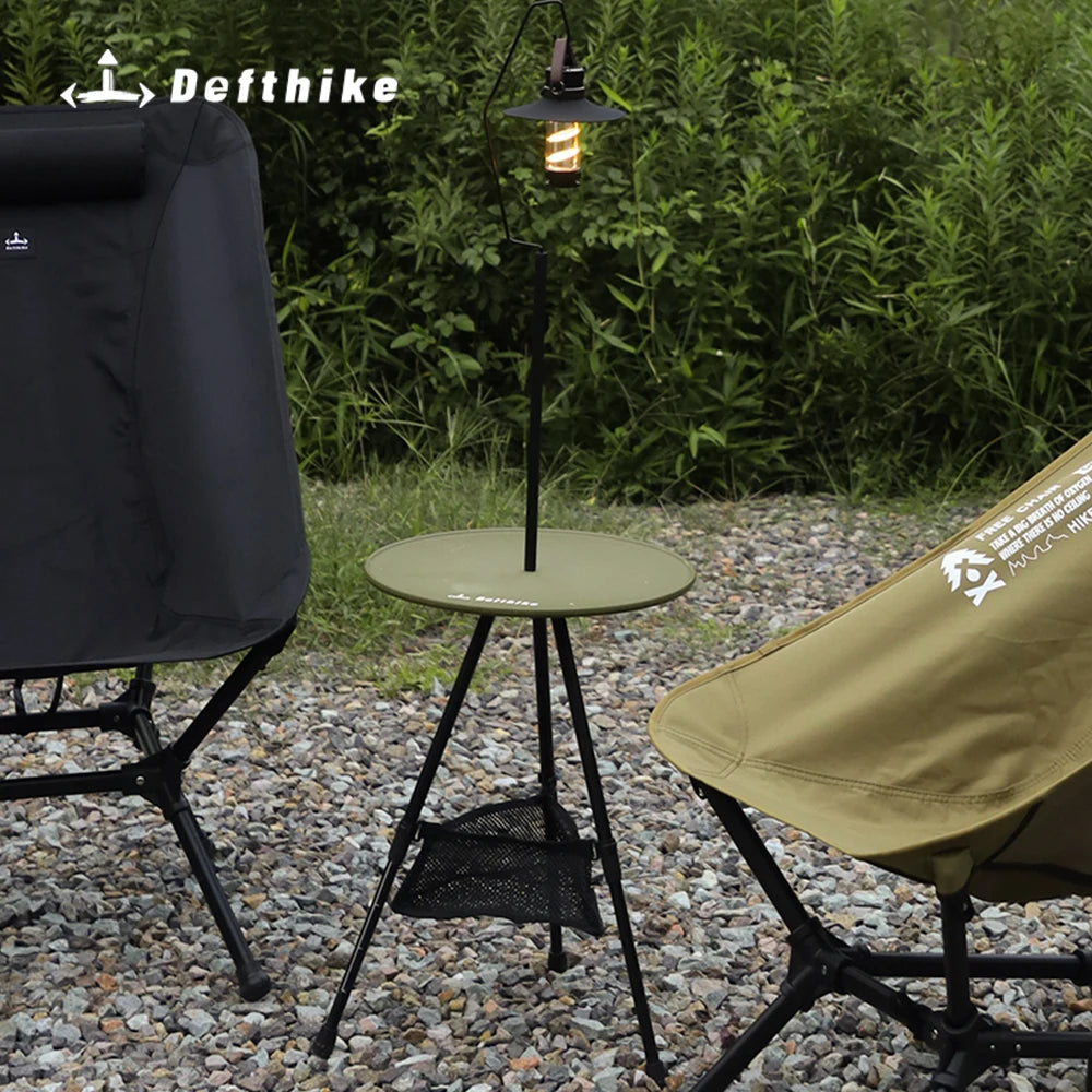 Defthike Camping Folding Lift Removable Multi Unit IGT Table Light Stand Portable Camp Grill Table Outdoor Picnic Table
