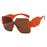 Vintage Rimless Square Sunglasses Women Men Wide Leg Big Frame Sun Glasses Shades UV400 Oculos Gafas De Sol Luxury Brand