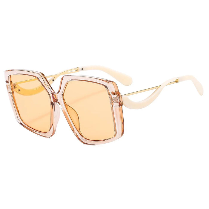 Fashion Irregular Square Sunglasses Women Brand Designer Metal Hinge Retro Eyewear Female Sun Glasses Shades UV400 Men Oculus