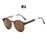VIVIBEE Gothic Transparent Women Vintage Square Sunglasses 90s Round Sun Glasses 2026 Trending Products UV400 Men Shades