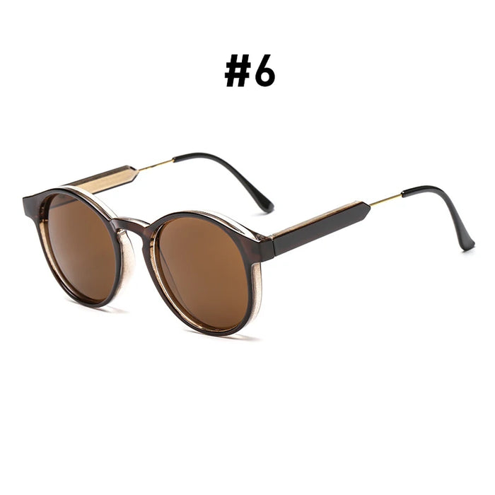 VIVIBEE Gothic Transparent Women Vintage Square Sunglasses 90s Round Sun Glasses 2026 Trending Products UV400 Men Shades