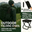 Compact Portable Folding Camping Stool Durable Iron Frame Lightweight for Picnic Fishing Hiking
