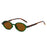 Nuevas Gafas de Sol Pequeñas Ovaladas para Mujer, Gafas de Sol para Hombre, Tonos Retro Femeninos, Gafas con Lentes Transparentes, de Moda para Mujer, UV400