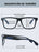 Gafas de lectura extragrandes para hombres y mujeres, lectores grandes con patillas de goma con bisagra de resorte, bloqueadores de luz azul anchos, anti UV/fatiga ocular