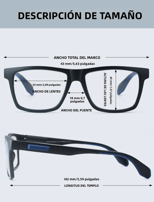 Gafas de lectura extragrandes para hombres y mujeres, lectores grandes con patillas de goma con bisagra de resorte, bloqueadores de luz azul anchos, anti UV/fatiga ocular