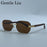 Gafas de sol pequeñas cuadradas sin montura para hombre 2026, de lujo, de diseñador, vintage, poligonales, rectangulares, con montura metálica dorada, estilo retro