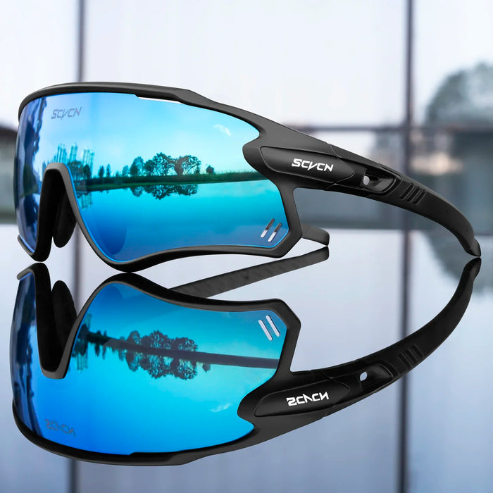 SCVCN Photochromic Cycling Glasses MTB Riding Running Sunglasses UV400 Polarized Fishing Goggles Man Woman Bike Bicycle Eyewear