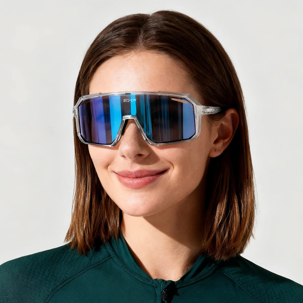 SCVCN Men Women Outdoor Bike Cycling Glasses UV400 Sport Sunglasses Mountain Bicycle Riding Eyewear Driving Fishing Running