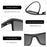 ZENOTTIC Retro Square Polarized Prescription Sunglasses Fashion Lightweight TR90 Progressive Optical Sun Glasses for Women Men