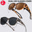 Lot de 2 lunettes à grande monture tendance, convenant aux hommes et aux femmes pour la décoration extérieure