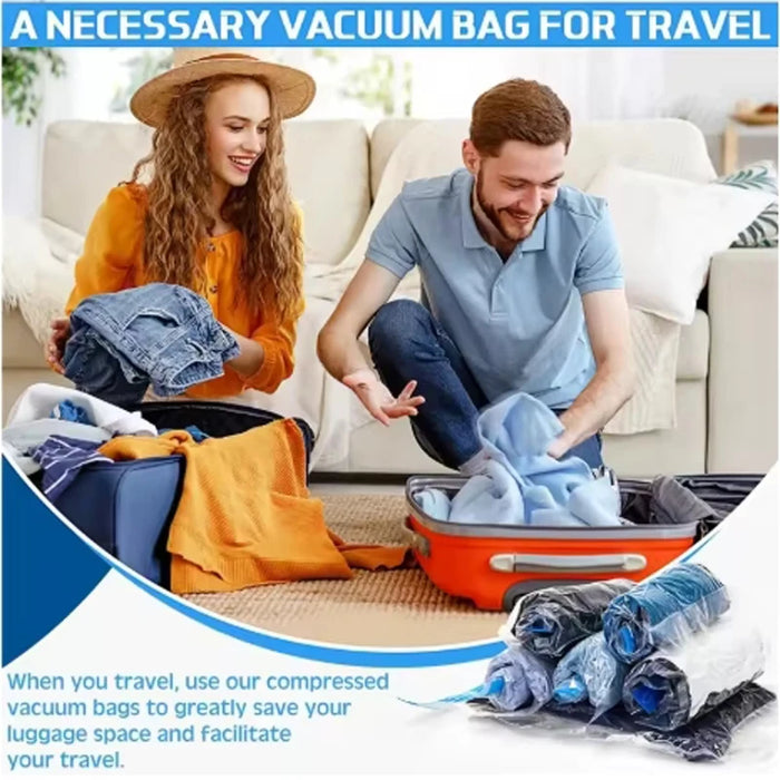 Sacs de compression de voyage, sacs de rangement sous vide pour valises, essentiels pour les croisières, sacs compressibles pliables
