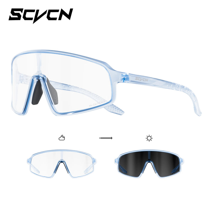 SCVCN New Sports Cycling Sunglasses UV400 Windproof Eyewear for MTB Road Bike Running Hiking Men Women Outdoor Sports Eyewear