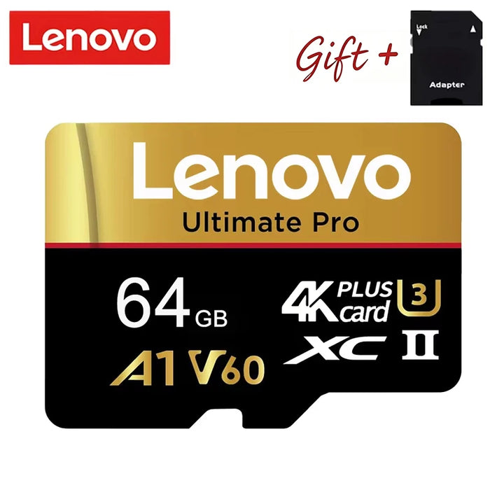 Lenovo Shockproof 512GB Memory Card SD Cards TF Cards Micro TF SD 256GB 128GB UHS-I Shockproof U1 for Camera/Smartphone