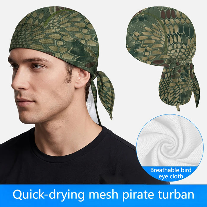 KoKossi Summer Breathable Mesh Hat Quick-dry Headscarf Sun Protection Sweat-wicking Sports Outdoor Riding Cycling Headband