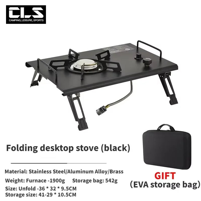 Mountainhiker Camping Folding Lift Removable Multi Unit IGT Table Gas Stove Portable Camp BBQ Grill Table Outdoor Picnic table