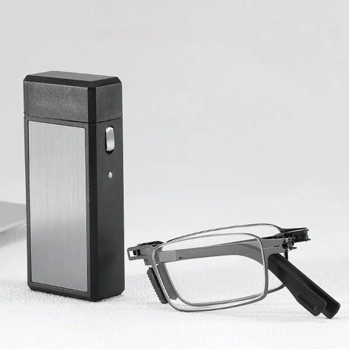 Mini Lighter Size Folding Reading Glasses Men Women Pocket Foldable Presbyopic Eyeglasses Anti Blue Light Hyperopia Glasses Eyes