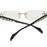 Lunettes de vue sans monture unisexe pour la myopie, avec montures en métal et verres photochromiques ; adaptées à un usage quotidien au bureau.