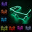 Nouvelles lunettes lumineuses LED sans fil pour festival, rave, soirée, lunettes de soleil mosaïque lumineuses néon, lunettes de club disco
